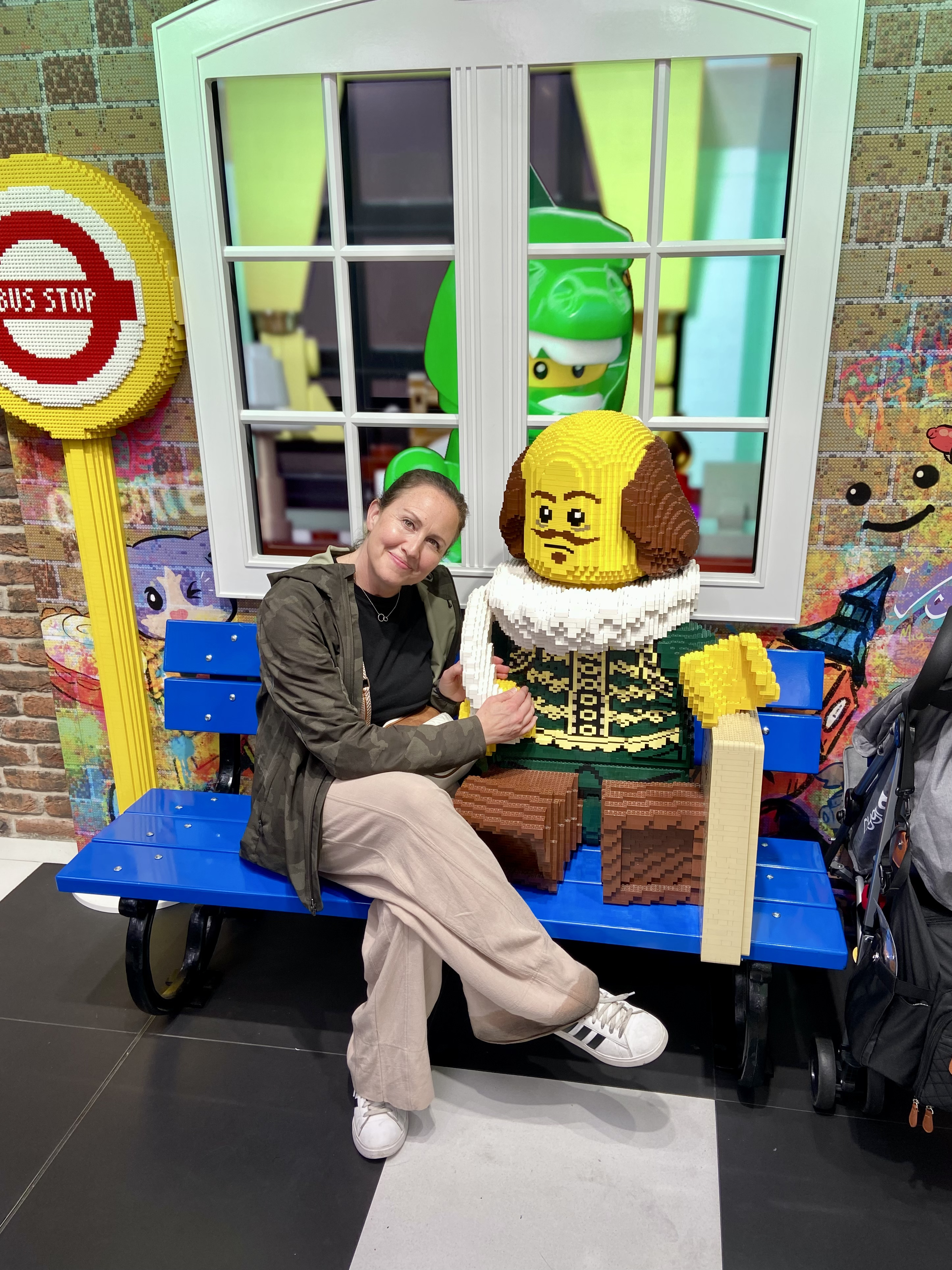 Andi Kate at a LEGO exhibit